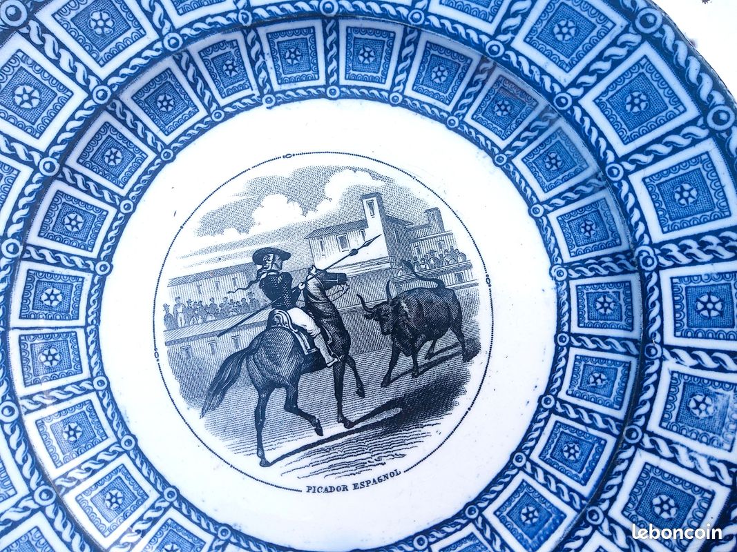 Assiettes parlantes J.Vieillard - Bordeaux XIX eme (image 8)