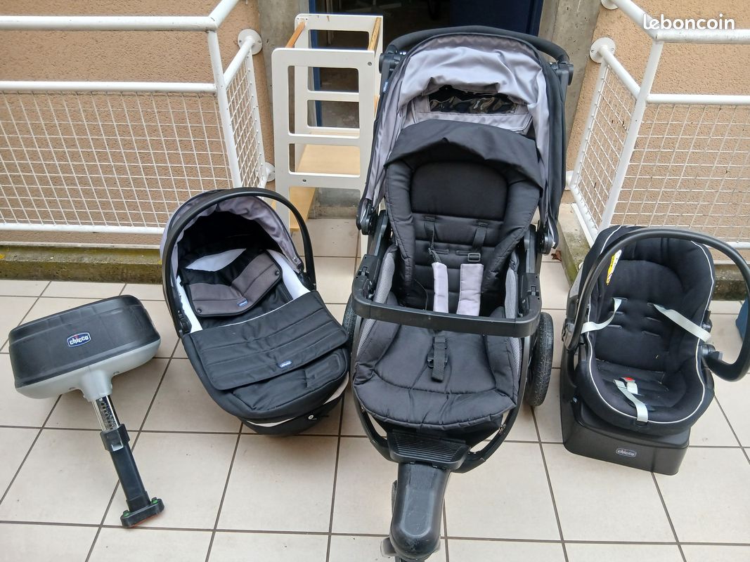 Poussette chico trio + base isofix (image 3)