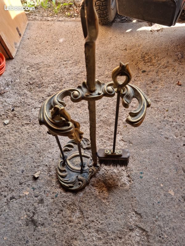 Ensemble cheminée bronze (image 1)