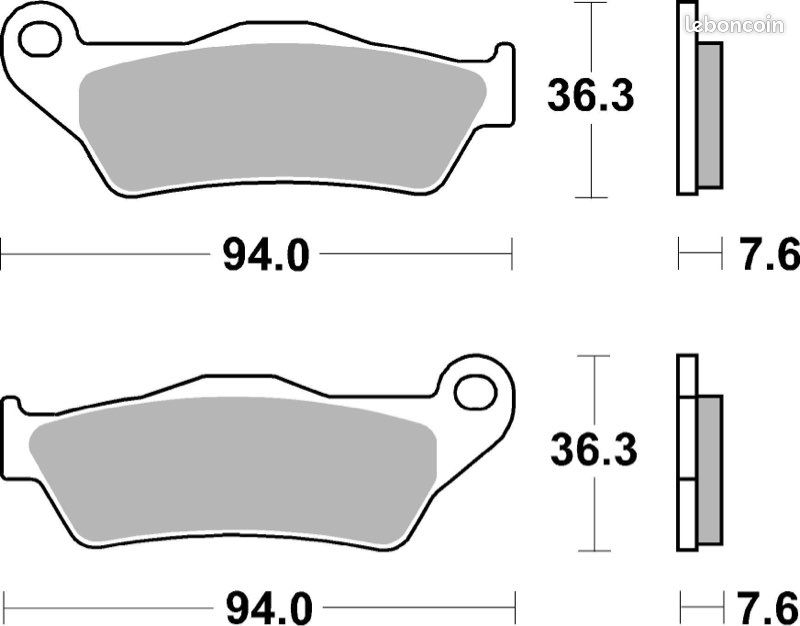 PLAQUETTES DE FREIN SBS 671SI Pour Moto BENELLI ,DUCATI ,HUSQVARNA.. (image 3)