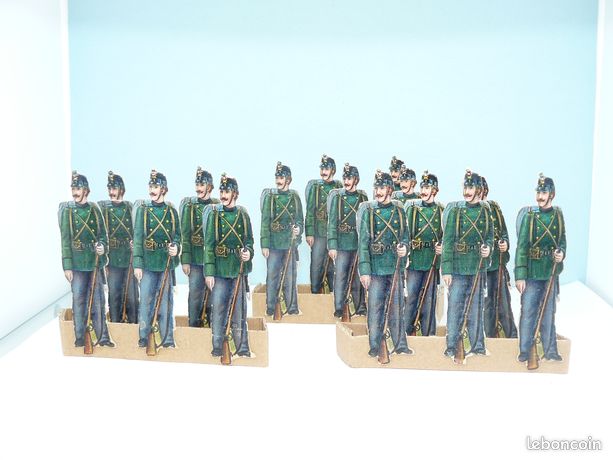 Lot De 5 Soldats En Composition Genre Bon Dufour-JRD - Occasion - Figurines Vintage
