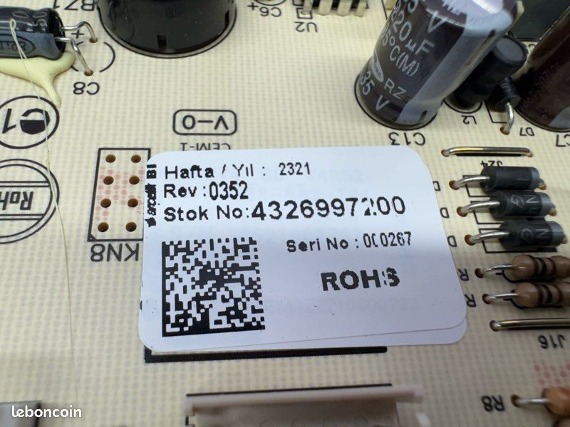 Module de controle frigo Beko 4326993585