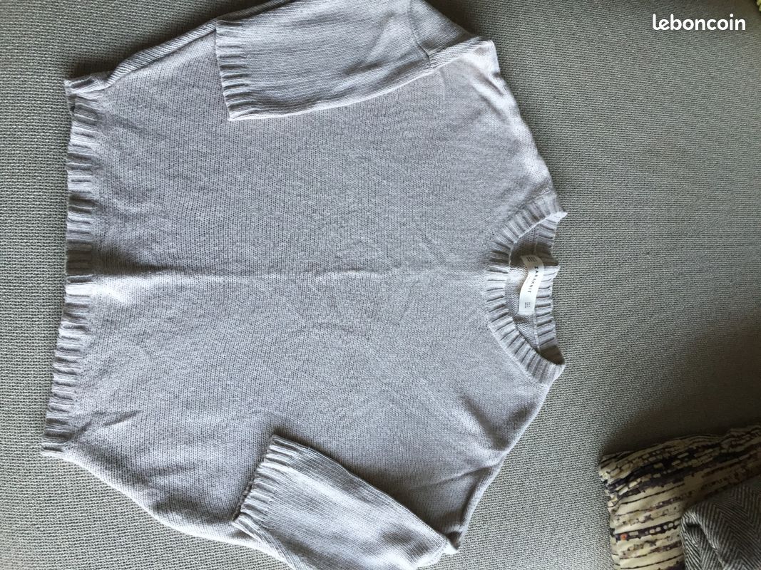 Pull écru manches 3/4 taille S marque Zara (image 2)