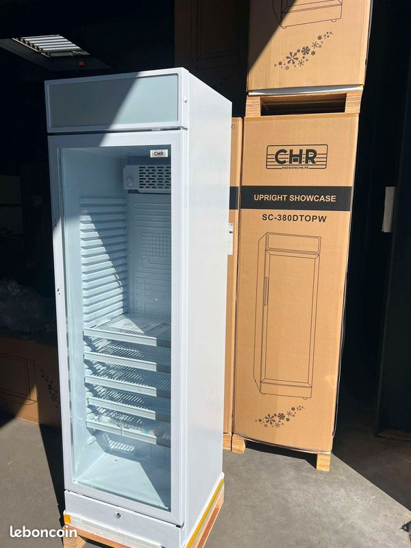 ✅ Neuf Frigo Vitrine à Boissons Canopy 380 Litres – Porte Vitrée | Froid Ventilé | LED | Usage Professionnel (image 1)