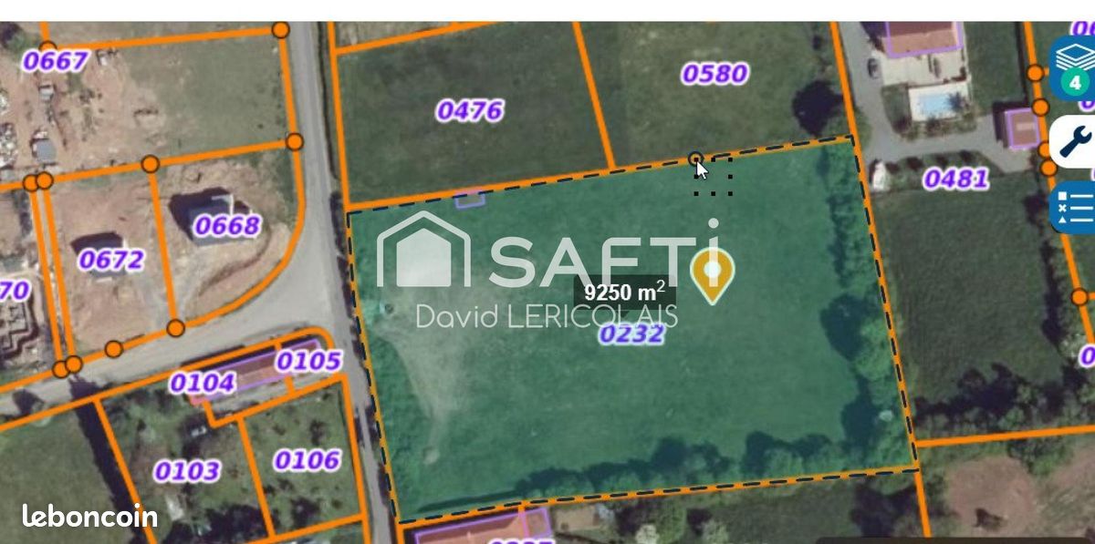 Terrain 9250 m² · à Graignes-Mesnil-Angot · 9 250 m² · 127 000 €