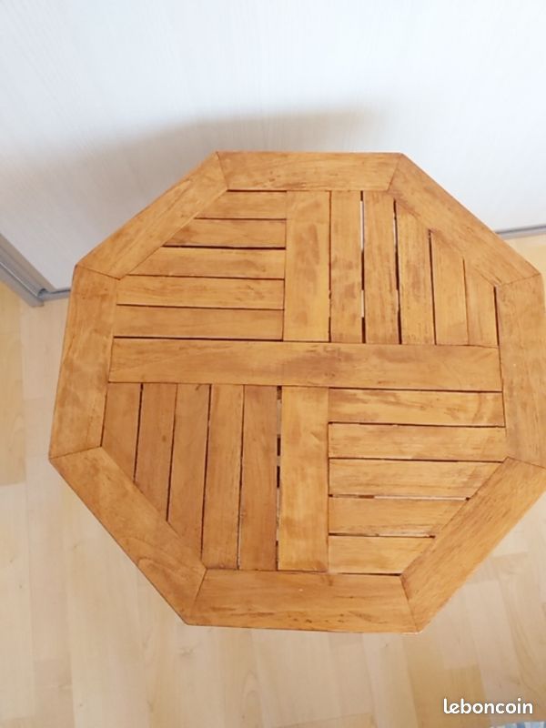 Table guéridon en teck (image 2)