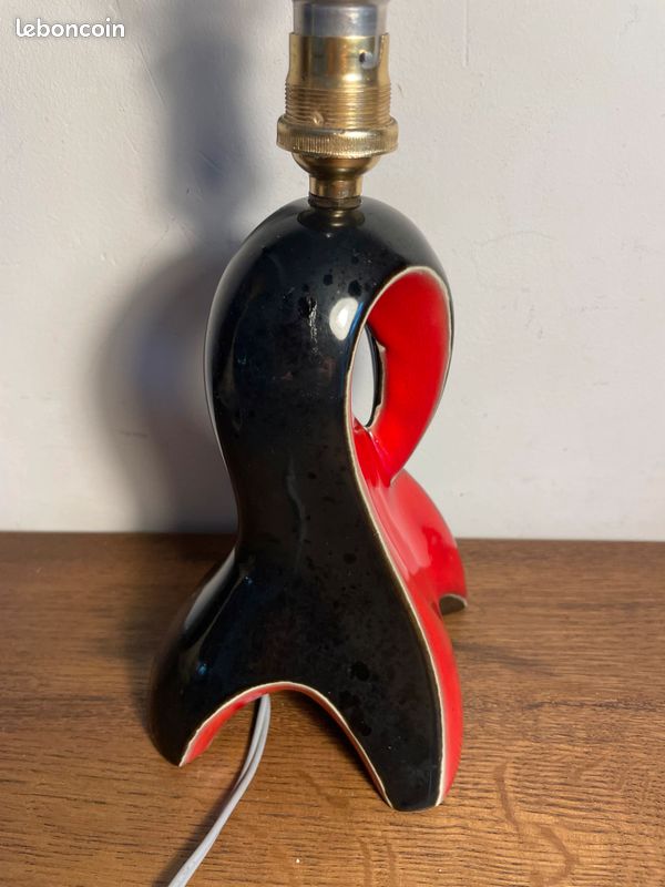 Joli pied de lampe vintage en céramique (image 6)
