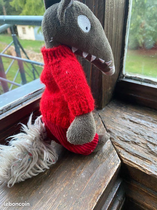 Ensemble pull pantalon M Loup Mme Louve peluche Auzou Lallemand