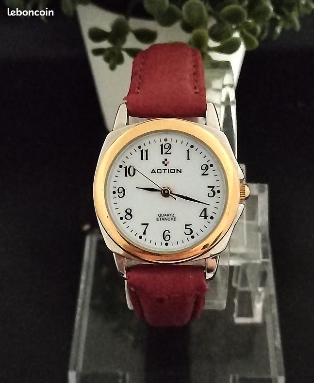 Montre Femme LBMDJ Classique Cadran Blanc Bracelet Cuir Argenté – Neuve Sans étiquette