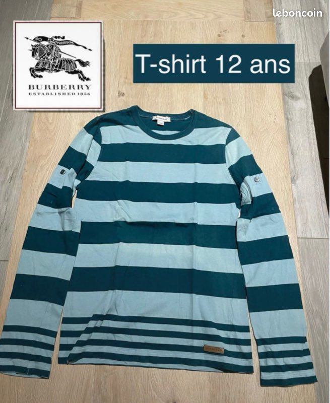 T-shirt, haut manche longue Burberry 12 ans (image 1)