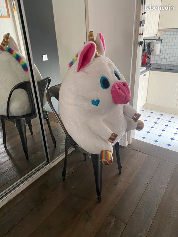 Licorne blanche Belly Buddy XXL peluche (image 5)