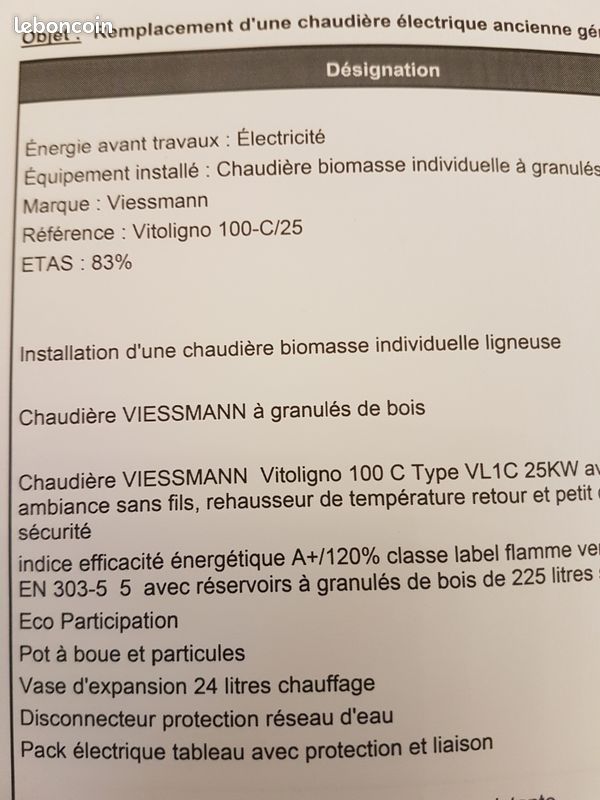 Chaudière à pellets viessmann vitoligno 100 c (image 2)
