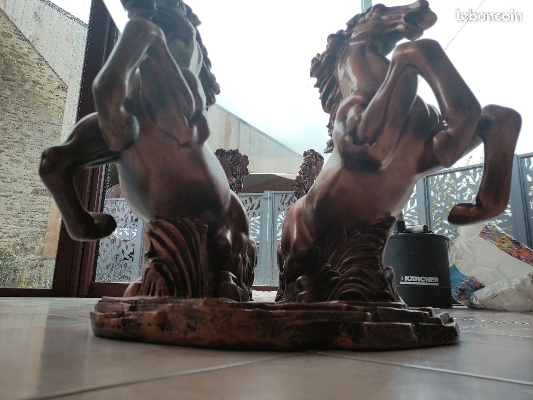 Table de salon chevaux cabrés (image 5)