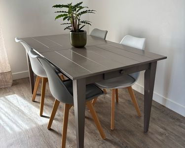 Set de Table Imprimé Brasserie 28x43cm Noir & Argent
