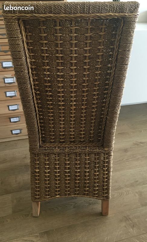2 Chaises tressées de Bois &chiffon (image 2)