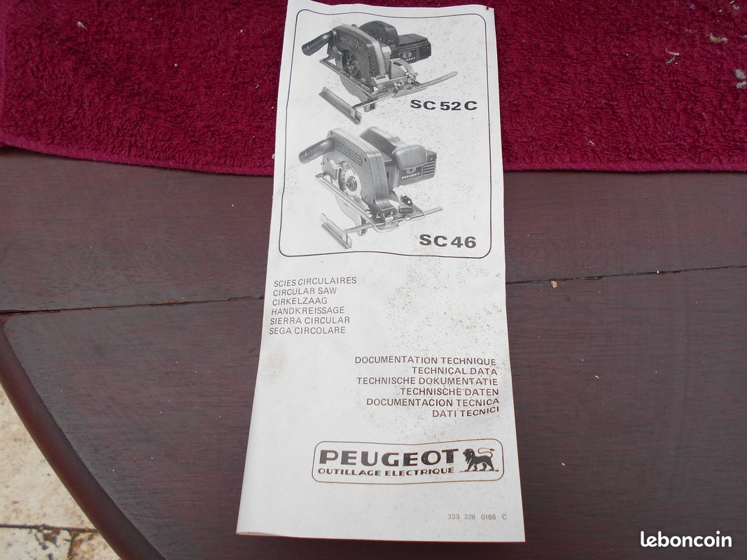 Scie circulaire PEUGEOT (image 2)