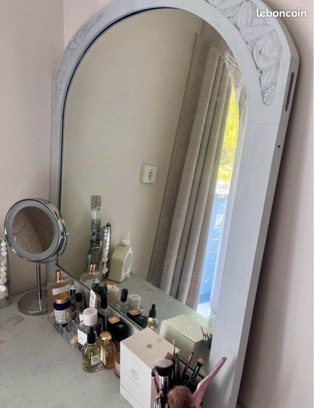 Coiffeuse et miroir vintage (image 6)