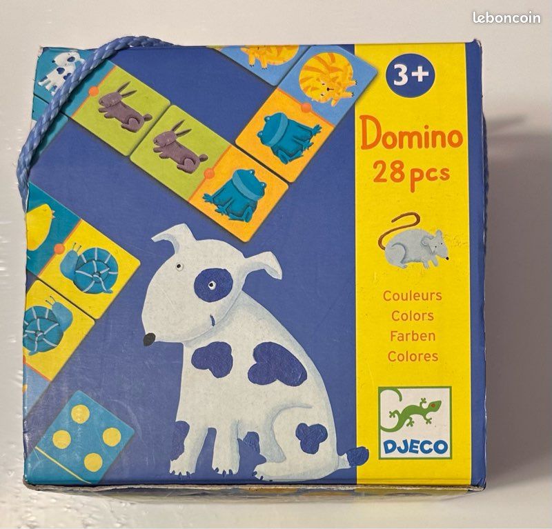 Ulanik Jeu De Domino En Bois – 28 Pièces + Sac En Toile – Éducatif Dès 3 Ans – Motricité Et Mémoire