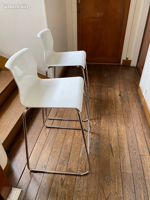 Tabouret blanc (image 2)