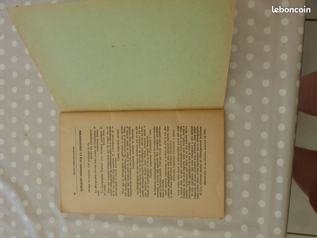 Livre leçons sténographiques "DUPLOYE" (image 3)