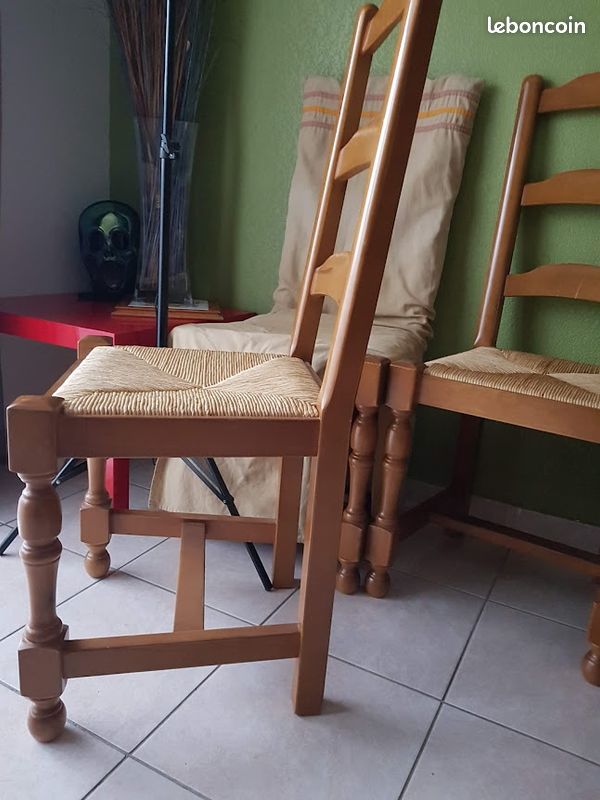 Chaises de salle à manger en bois (Aulne massif ) (image 3)