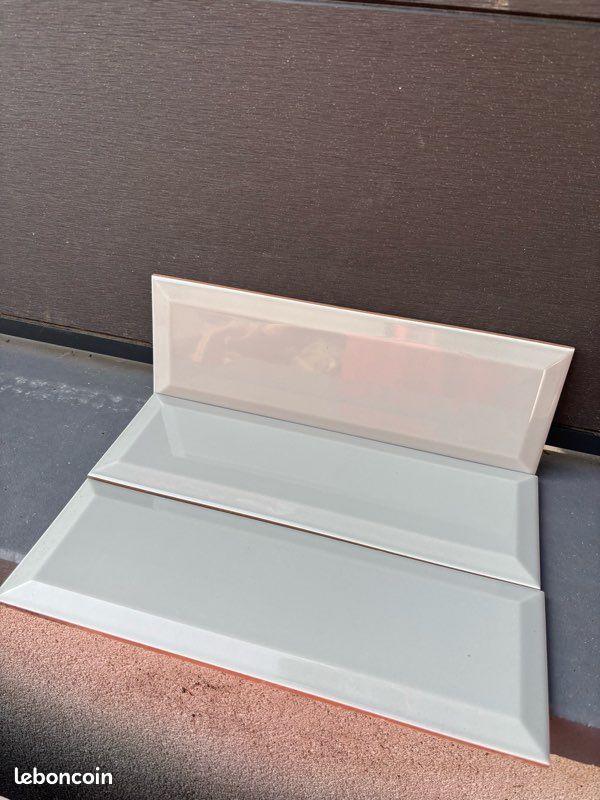 7m2 / Carrelage métro gris perle 10x30 (image 2)