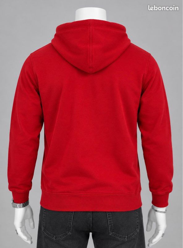 Sweat pull à capuche Nike Sportswear homme rouge logo brodé blanc | Taille M | Neuf (image 2)