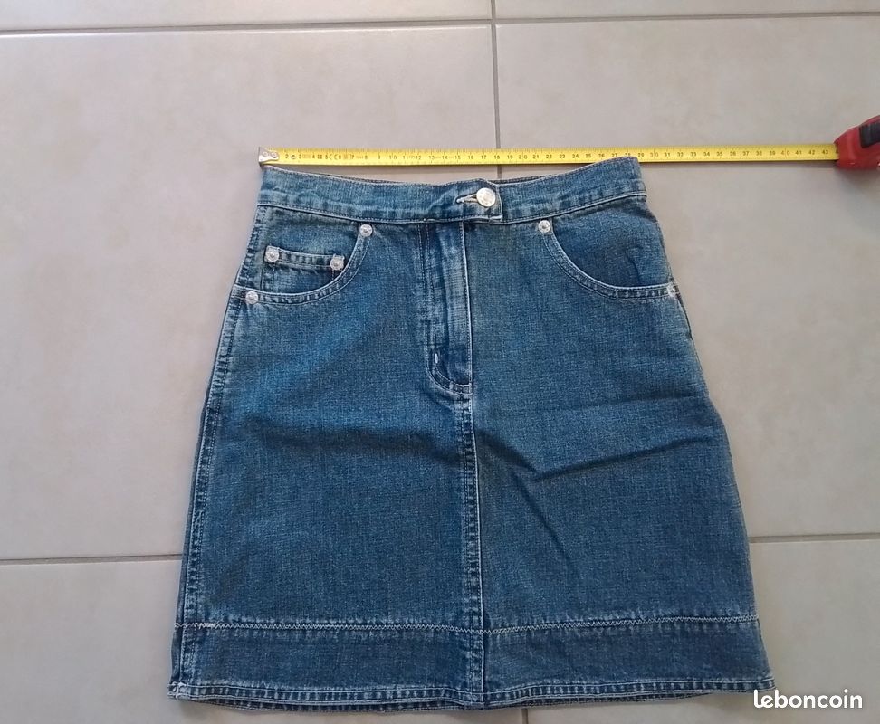 Jupe en jeans fille T 8ans (image 1)