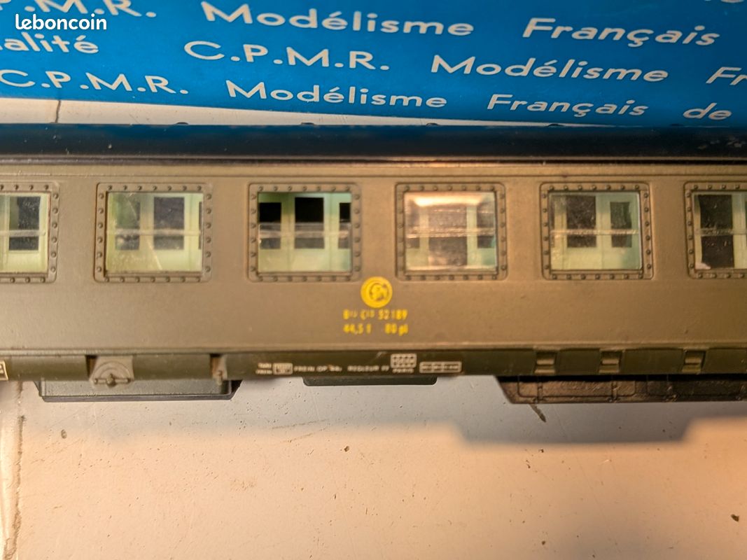 Kit Voiture HO 1/87 RMA CPMR ZA1285 - Voyageurs Type DEV - 260 Mm - À Monter