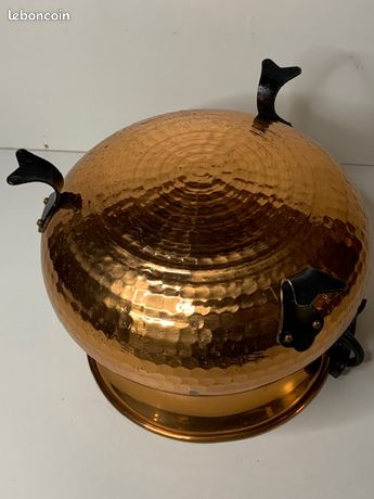 Pot - Superbe chaudron/chaudière/marmite, en cuivre et fer. - Catawiki