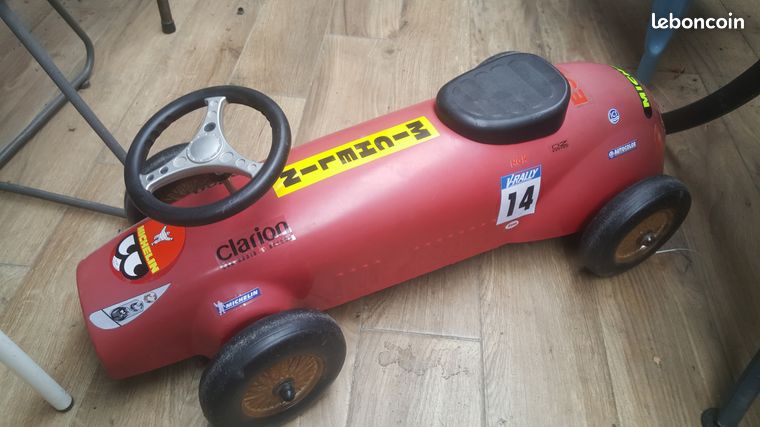 Janod - Porteur Enfant Voiture - Volant En Métal Directionnel