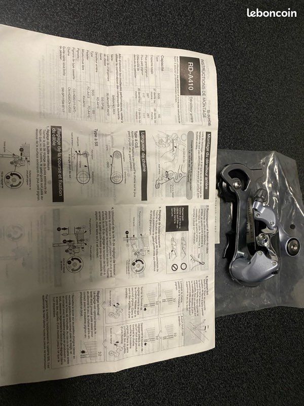 Dérailleur Arrière Shimano RSX RD-A410 – Longue Chape – Occasion Vintage