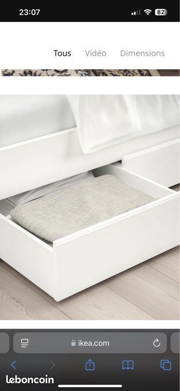 2 Tiroirs rangement lit IKEA (image 9)