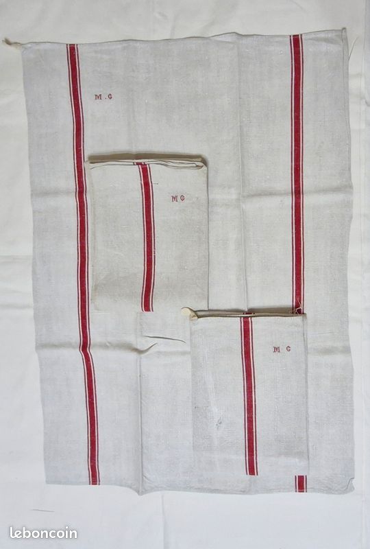 Lot de 3 Torchons en lin multicolore 50x75 Maisons du monde