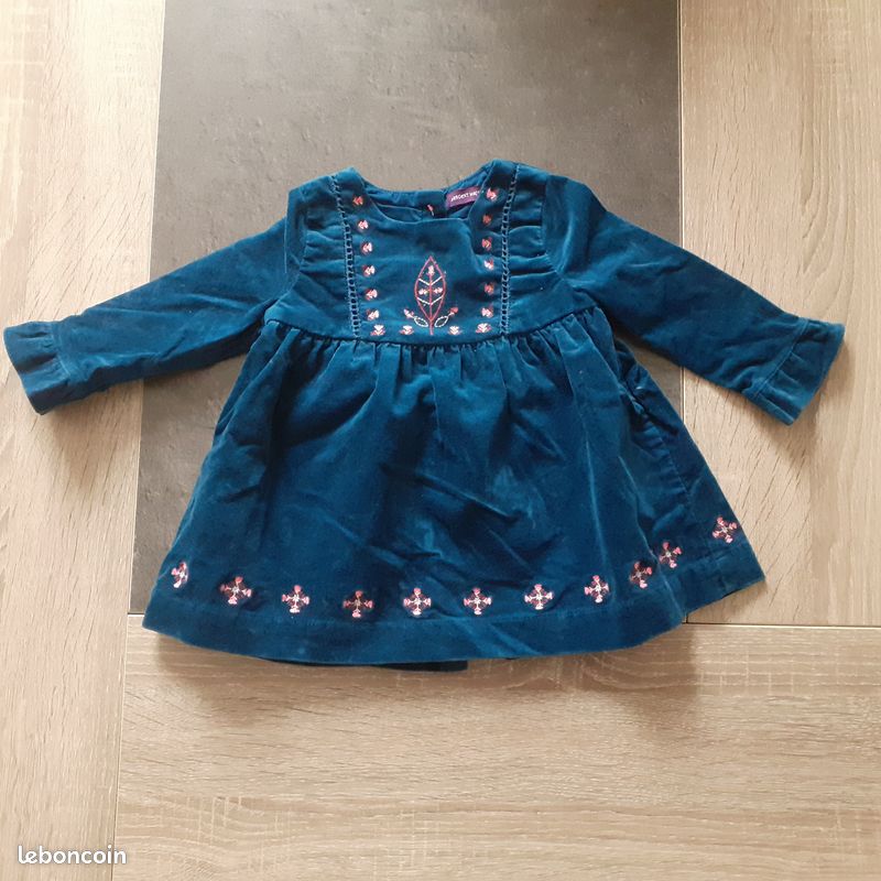 Robe velours SERGENT MAJOR - 3 mois (image 1)