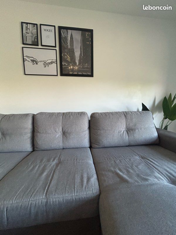 Canapé gris (image 8)