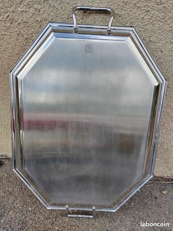Plateau à anses inox Prestige (60 x 40 cm