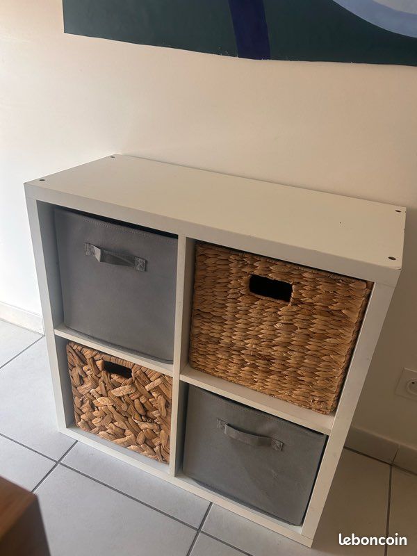 Meuble KALLAX IKEA + PANIERS (image 1)