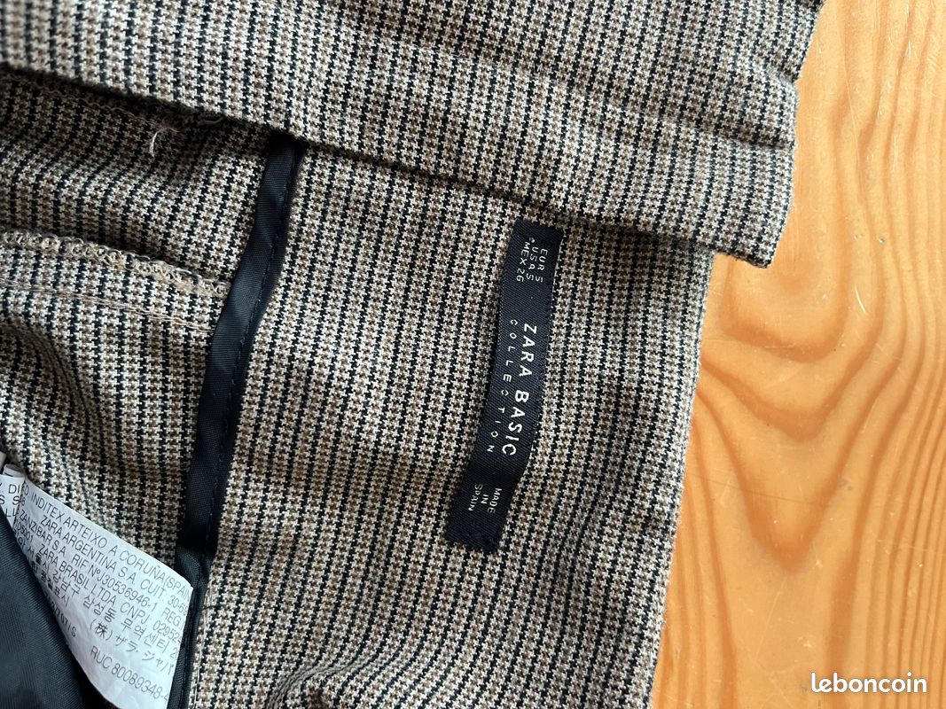 Pantalon Zara carreaux marrons (image 8)