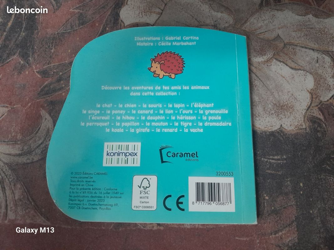 Livre bébé en carton Pico le herisson (image 3)