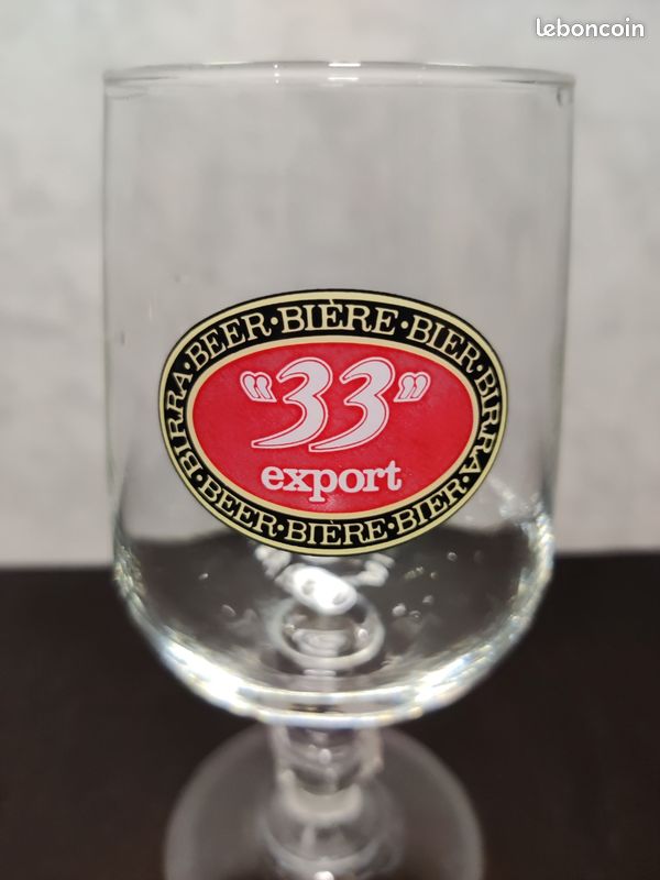 Verre à bière à pied "33" export (image 2)