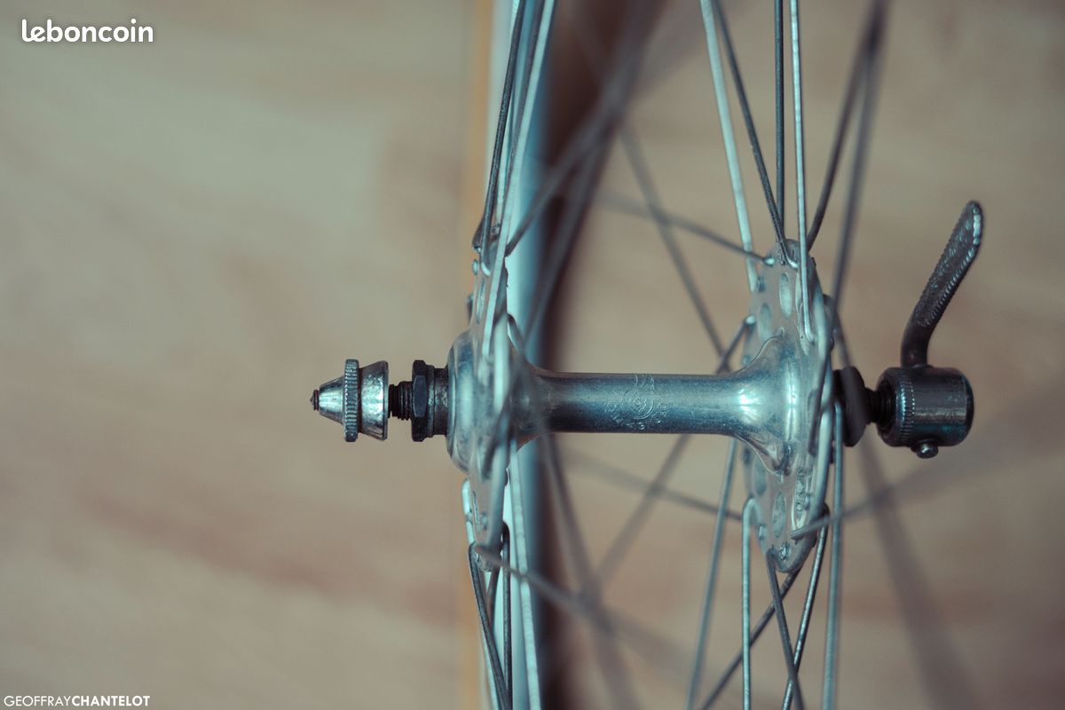 Paire De Roues Campagnolo Record 28" Jantes Nisi Pneus Clement Tubulaire - Vintage 80s Eroica