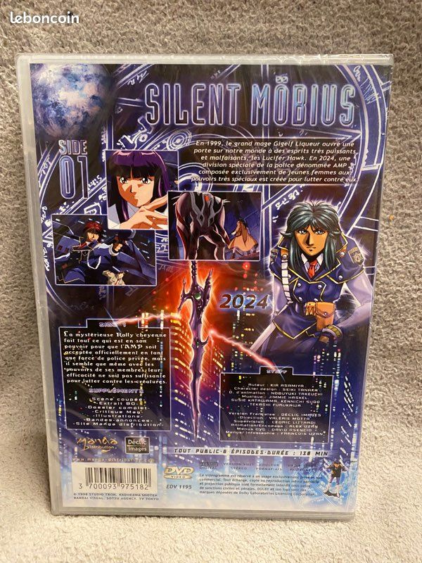 Manga Silence mobius 1–3-4-5 dvd neuf soublister (image 6)