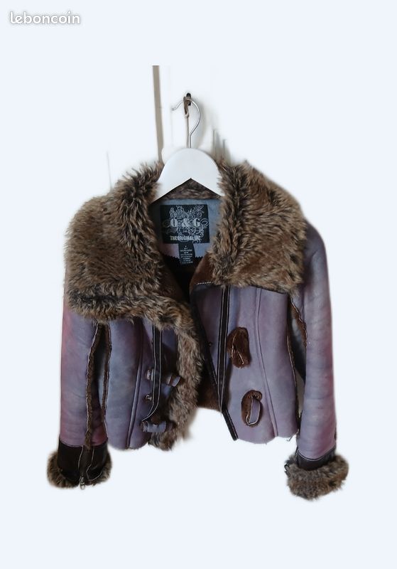 Veste doublée effet daim et doublée (image 1)