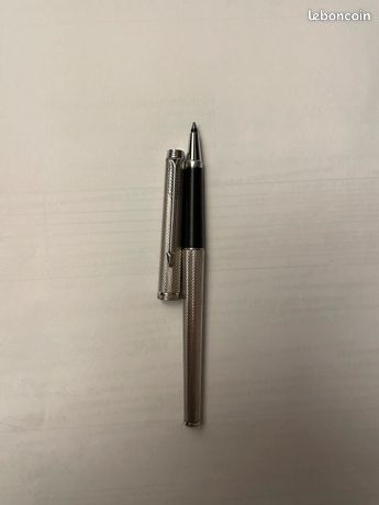 Stylo Roller Parker 75 Plaqué Argent - Neuf Avec étiquettes, Parure élégante