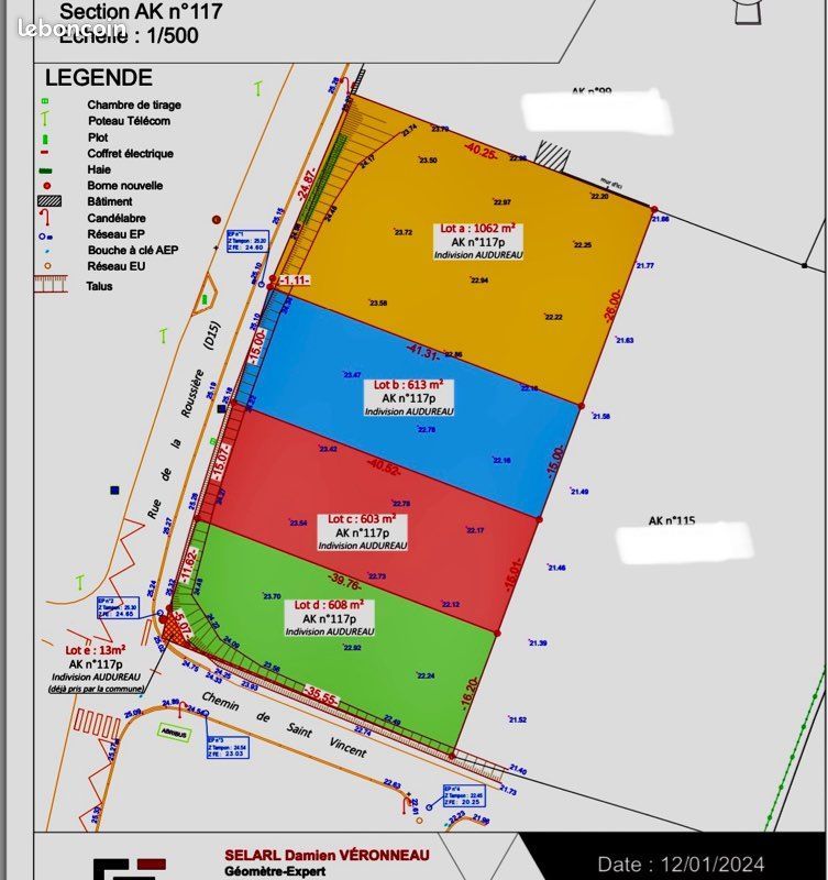 Terrain 613 m² · à Xanton-Chassenon · 18 000 €