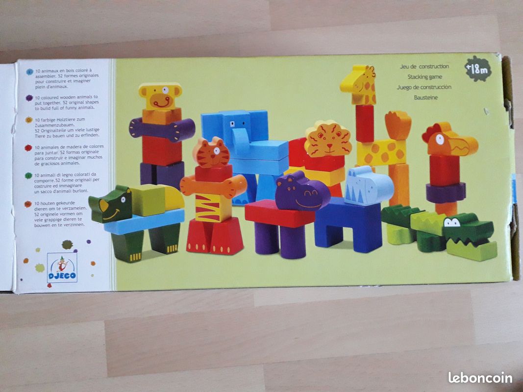 Jeu de construction en bois (dans son emballage d'origine) (image 4)