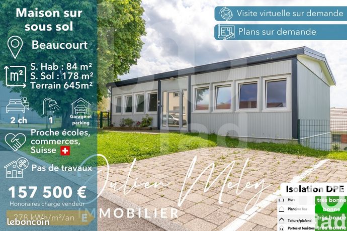 Maison 3 pièces 84 m²