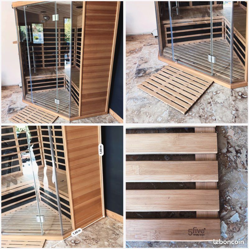 Sauna infrarouge d’angle SNÖ 2-3 places – 200 à enlever (image 3)