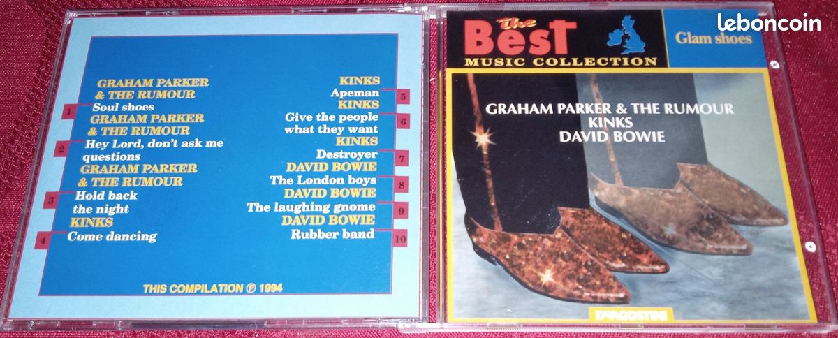 CD DeAGOSTINI THE BEST MUSIC COLLECTION KINKS DAVID BOWIE GRAHAM PARKER & THE RUMOUR (image 1)